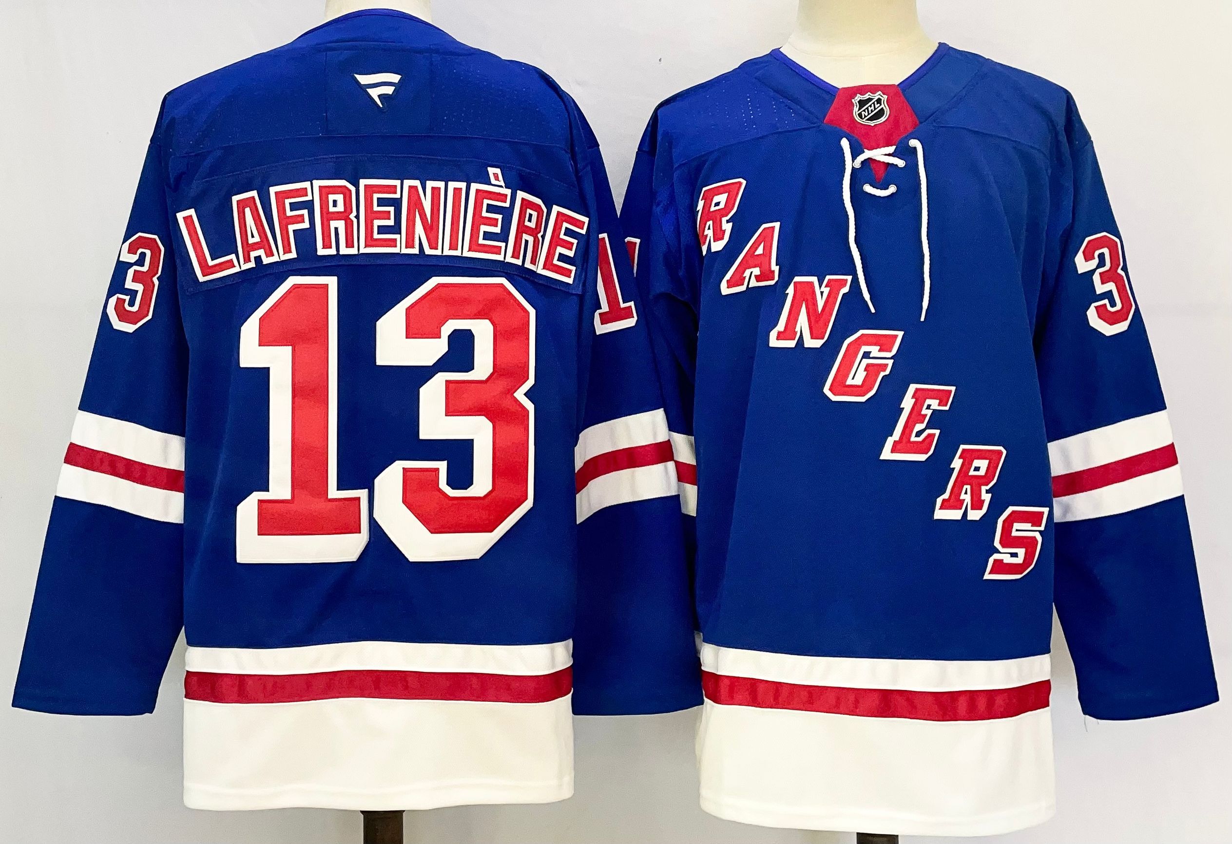 Men New York Rangers #13 Lafreniere Blue 2025 Home Premier Player NHL Jersey->new york rangers->NHL Jersey